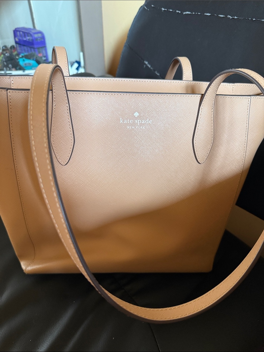 kate spade Tan Pebbled Leather Tote